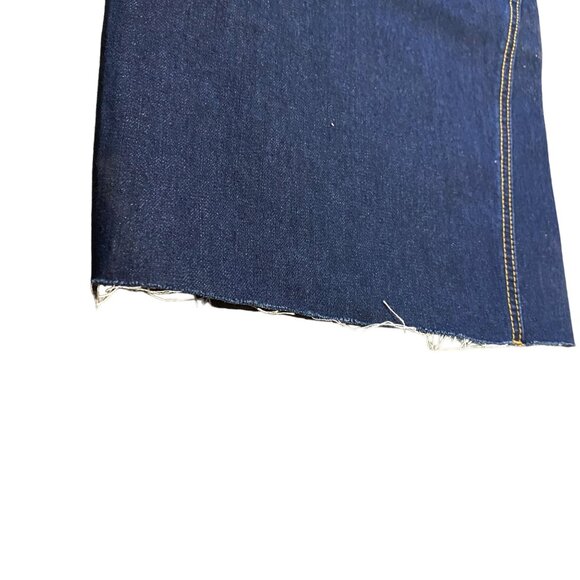 NWT Rue21 Womens 24 Jeans High Rise Ankle Straight Leg Dark Wash Raw Hem Plus - Picture 4 of 16